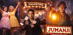 Historic Valentine Theatre exterior illuminated at night in downtown Toledo, showcasing the city’s vibrant performing arts scene.