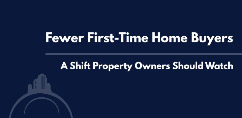 Graphic highlighting fewer first-time home buyers and its impact on property owners in Northwest Ohio.