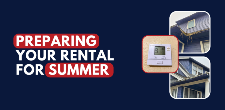 Maintenance-related materials and home elements symbolizing summer rental property preparation in Northwest Ohio