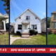Graphic highlighting three Buckeye Northwest Realty rental properties priced under $600 per month in Toledo, Ohio, featuring homes on Chestnut Street, Warsaw Street, and Torrance Drive.