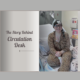 Book-style graphic titled "The Story Behind Circulation Desk" featuring a photo of Caity sitting in a hospital bed and smiling at the camera.