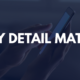 Graphic featuring the words "Every Detail Matters" in bold white text over a navy overlay with a person using a smartphone in the background, representing clear communication and rental property maintenance requests.